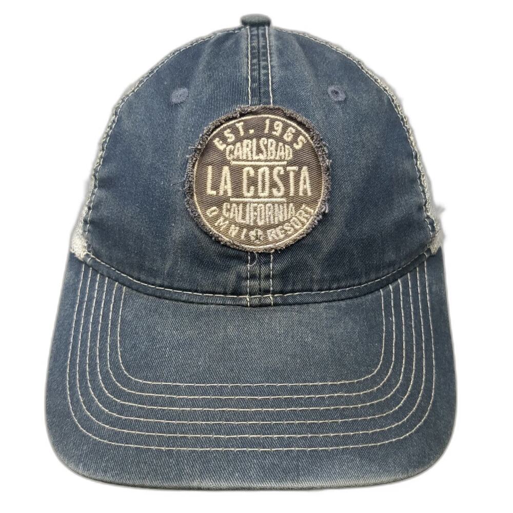 Ahead Baseball Cap Blue One Size Omni La Costa Carlsbad Mesh Strapback hat